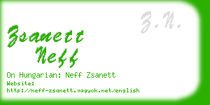 zsanett neff business card